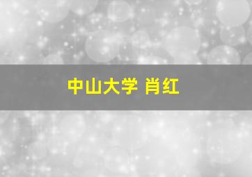 中山大学 肖红